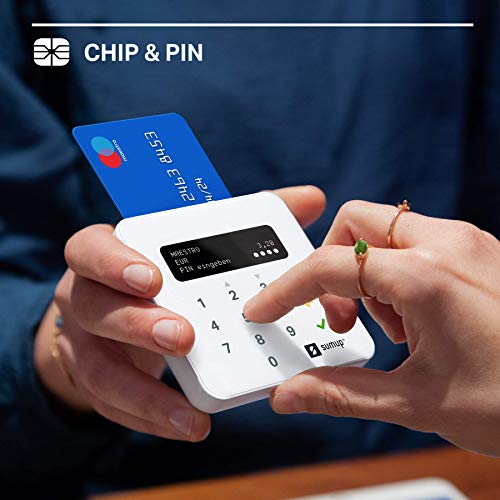 SumUp Air mobiles Kartenterminal zum bargeldlosen Bezahlen mit EC Karte, Kreditkarte Apple & Google Pay und mehr - NFC RFID Geldkartenleser - Praktischer Credit Card Reader - Kontaktlose Kartenzahlung - Image 5