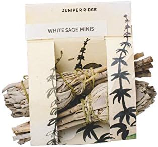 Juniper Ridge California White Sage Incense Mini Incense Bundles - Aromatherapy & Calming Meditation Therapy - Organic with No Synthetic Fragrance - Pack of 2