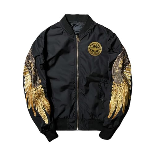 Veste épaisse homme brodée style hip-hop rembourrée contre le froid hivernal