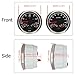 ELING 85mm 2 Gauge Set Speedometer 120MPH GPS Tachometer 8000RPM Fuel Level Water Temp. 100-250℉ Oil Pressure 0-150PSI Voltmeter with Sensor 7 Colors Backlights 12V for Tractor Van Boat