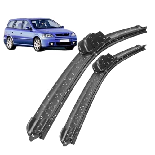 Coche Escobilla limpiaparabrisas Delanteros Traseros para Opel Astra G 1998-2005 20+19, Juego de Escobillas Parabrisas Planas, Todos Los Climas de Ventana Limpi