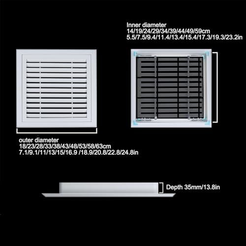 Crawl Space Access Hatch with Louvers, Roof Ventilation Door for Optimal Airflow, Cellar Access Door, Durable & Secure (33x33cm/13x13in)