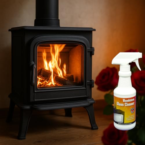 MEECO'S RED DEVIL 701 Wood Stove Glass Cleaner - Removes Creosote, Soot & Smoke from Wood, Pellet, Coal Stoves & Fireplace Inserts (16 fl oz) - Made in the USA