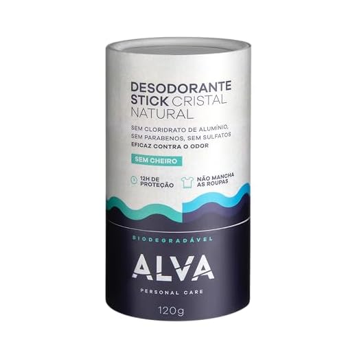 Alva Personal Care Desodorante Alva Cristal Biodegradável 120G (Embalagem De Papel))