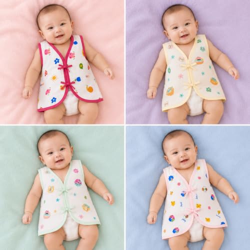 Image of V2M Cotton Jhabla New Born Baby Clothes