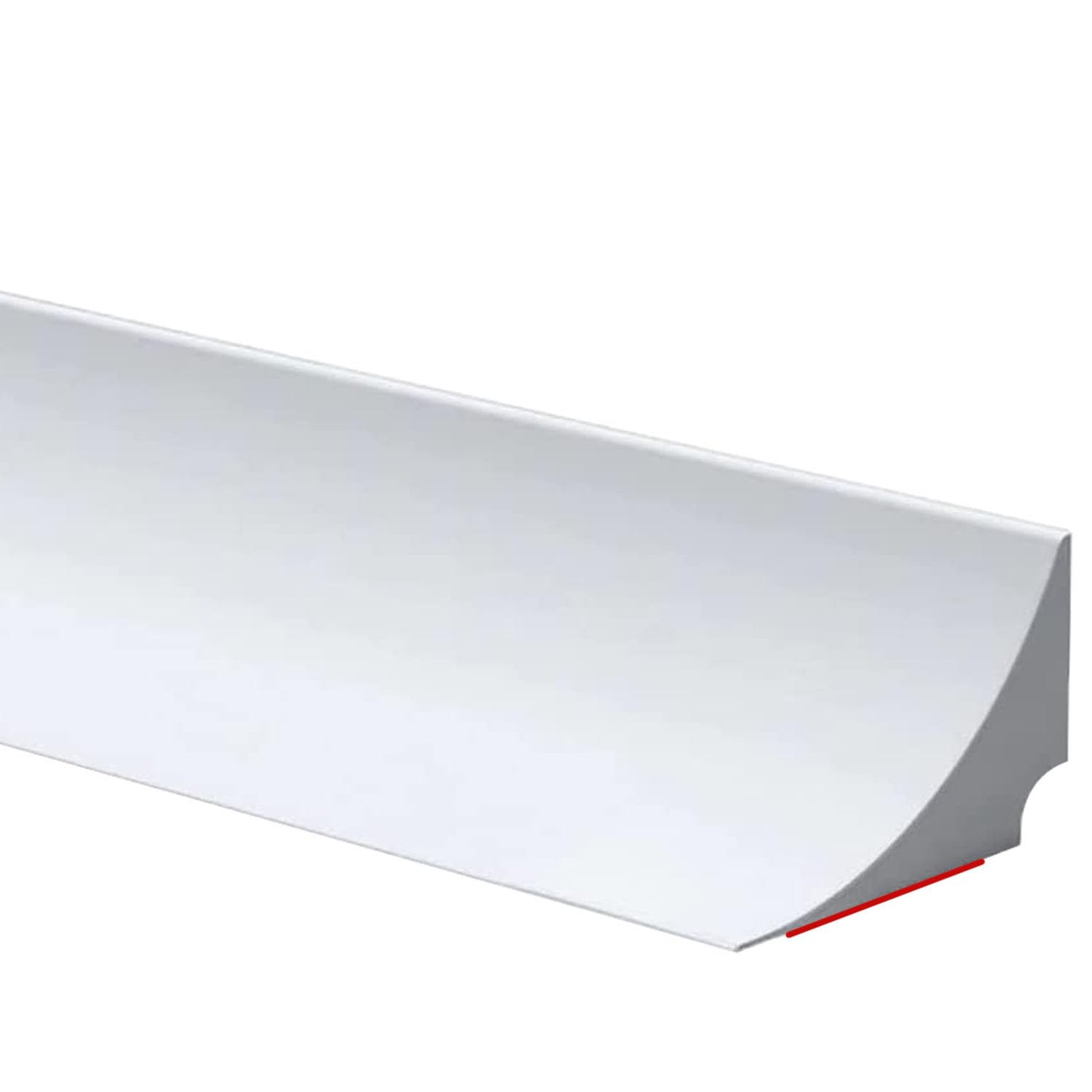 Xiaozhifu Schwallschutzleiste 2m - Selbstklebend 4cm Hoch Wasserdicht Grau