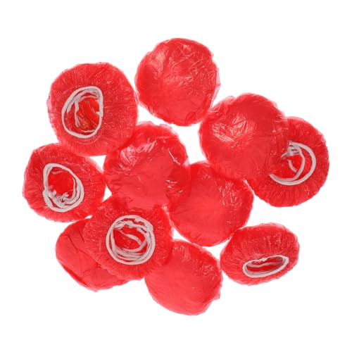 GARVALON Cubierta Antipolvo para Alarma contra Incendios Roja 1,5 Mm X 10 Cm, Funda Protectora para Detectores de Humo, Paquete de 50 Unidades, Protección Eficaz para Sensores en Cocina,