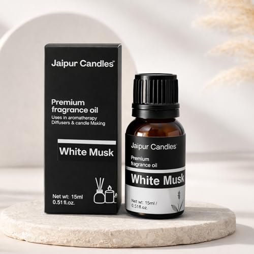 Image of Fragrance Oil | 15 ml | Aroma Oil for Home Fragrance | Best for Aromatherapy | Use in Diffusers, Candles, Air Fresheners (15ML, White Musk)