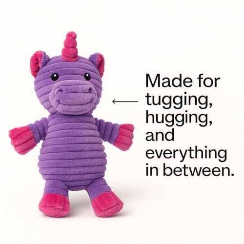 Jalousie Plush Toys Assortment Value Bundle Puppy Pet Mutt Squeak Toy for Medium Large Dogs (5 Pack Corduroy) - Image 3