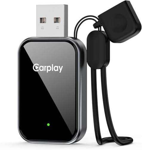 Ya en manzanajugosa.com: Adaptador CarPlay Inalámbrico para Apple iPhone - Convierte Car Play Cableado a Inalámbrico, USB-A/C Plug & Play, Bluetooth Estable, Wireless CarPlay Adapter para iPhone iOS 10+ y Coches 2016+