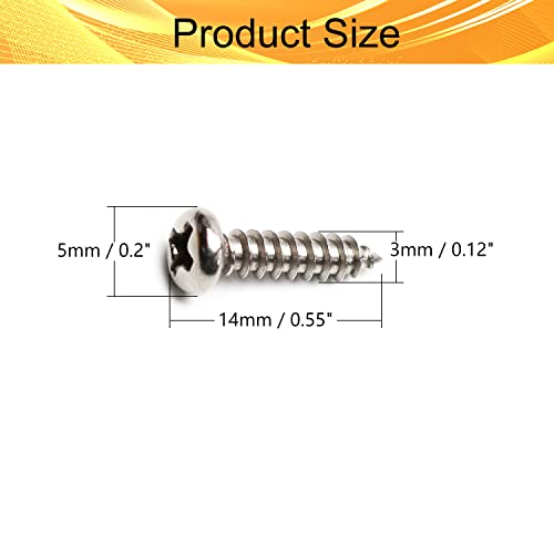 Tornillos Autorroscantes M3x12mm Acero Inoxidable Pack 50 miniatura 2