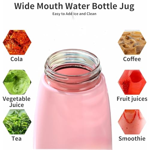 Image of Baskety Small Thermal Coffee Glass Lined Insulated Vacuum Flask for Water & Coffee Dispenser Bottle - 400ml (Sky Blue)