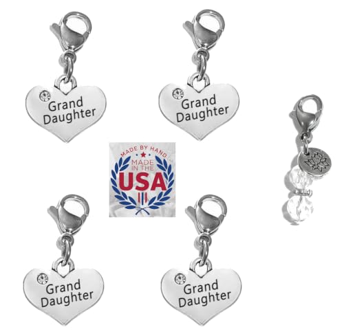 Image of Hidden Hollow Beads 4 Clip On Charms for Purse, Handbag, Keychain, Zipper Pull, Backpack, Jewelry Accessory, USA