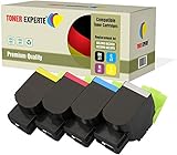 toner experte kit 4 802h toner compatibili per lexmark cx410de, cx410dte, cx410e, cx510de, cx510dew, cx510dhe, cx510dthe