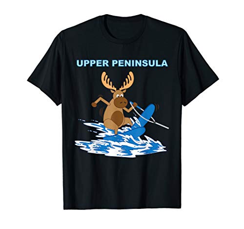 Upper Peninsula Moose Water Skiing T-Shirt