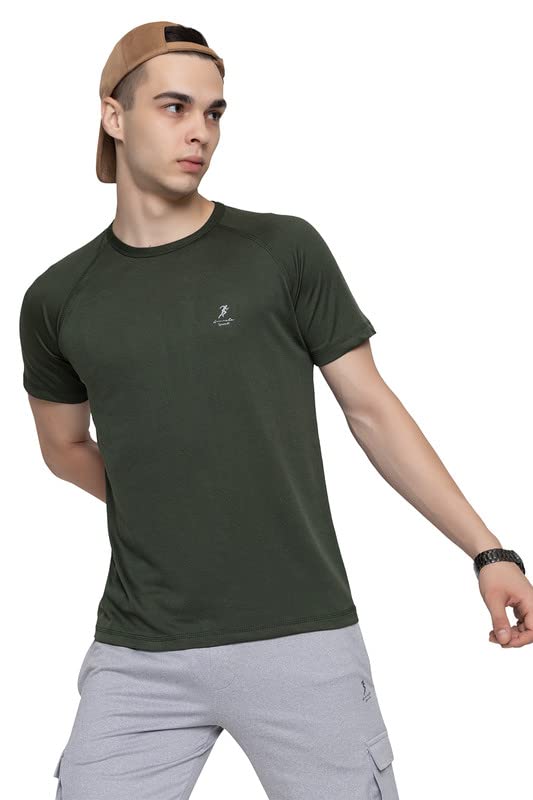 Image of Men's DRI FIT Sports Tshirt /SWEATPROOF /Anti Microbial /Extra Stretch /for Pickleball, Gym, Training, Badminton, Cricket, Tennis, Yoga, Golf (All Sports) All Colours & Sizes, Full & Half Sleeves