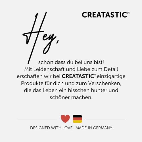 Creatastic - Gute Besserung Karte, süße DIN A6 - Alles wird gut - Genesungskarte mit echtem Pflaster und Kraftpapier Kuvert, auch als Liebeskummer Aufmunterung Geschenke Idee geeignet