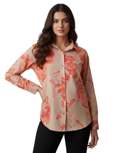 Image of GRECIILOOKS Shirts for Women - Korean Style Long Sleeve Oversized Button Down | Plus Size Workwear Top for Office & Casual Wear