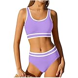 Cute Clothes for Teen Girls Girls Bathing Suit High Waisted Swimsuit Summer Fashion Swimming Adjustable Straps Swimwear 2 Piece Sets for Teens