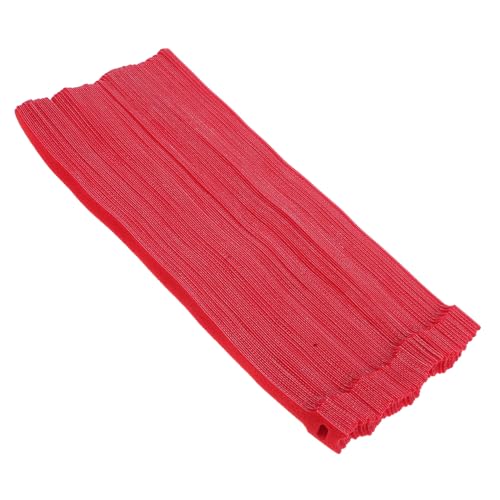 BESPORTBLE 100pcs Ataduras de Cable Reutilizables Organizador de Cables para Escritorio y Carga Correas para Electrónica Color Carmesí