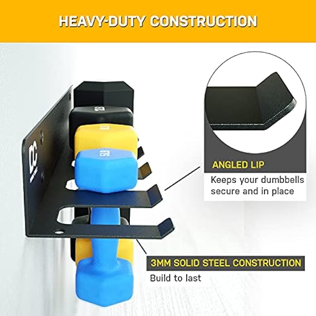 Double Circle Gym Rack Organizer, Multi-Purpose Workout Gear Wall Rack Hanger for Home and Pro Gym Storage for Exercise Bands, Jump Ropes, Chains, Lifting Belts