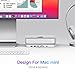 RayCue Mac Hub & Stand with SSD - Type-C, USB 3.0/2.0 Ports, Card Readers - Fits 2.5 Inch SSD, for Mac Studio, Mac Mini M1/M2
