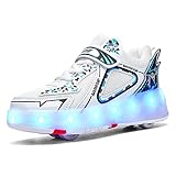 Ideas de regalos maravillosos: fresco y fácil de aprender a conducir, estos zapatos son regalos para los deportes principiantes y para adultos, niños, niños, niñas, mujeres, patinaje para jóvenes / de fiesta / de discoteca / cumpleaños / navidad.
