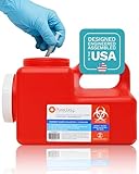 PureWay 1.2 Gallon MailBack Sharps Disposal Container – Secure Needle Box for Safe Medical Waste & Used Syringe Disposal | Sharps Container for Home Use, Travel, Clinics, and Professional Settings
