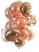 Pristine Parties Best Rose Gold Confetti Balloons for Party | 18 Pack Premium 100% Latex Balloons | 4 Mylar, 6 Clear Confetti, 8 Shiny Matte
