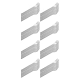 Acan Tradineur - 8 Paquetes de 20 Tenedores de plástico - Material Reutilizable y reciclable - Longitud de 16,5 cm - Color Blanco - Total 160 Uds