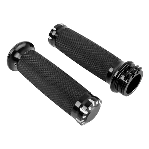 Poignées moto 25mm antidérapantes pour guidon Custom Dyna
