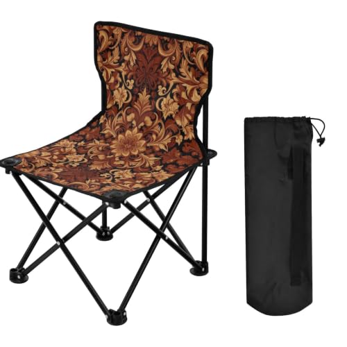 Chaise de camping compacte GuoChe pliante et marron avec sac