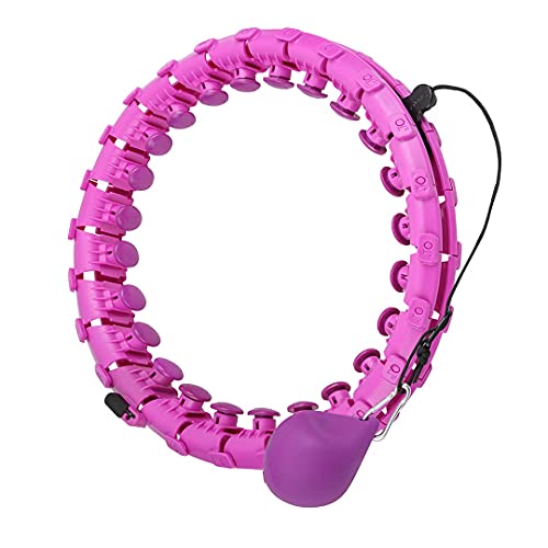 skayddb Weighted Smart Hoola Hoop, Smart 24 Sections Detachable Hoola Hoop, Suitable for Adults and Children