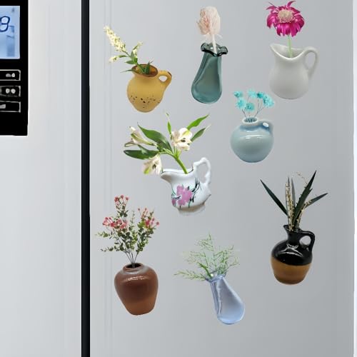 Imanes para Refrigerador Mini Jarrón Cerámica 8 Piezas miniatura 5
