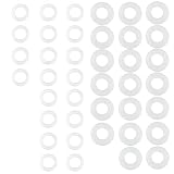 Snaply 80 Stück Nylon-Türscharnierscheiben-Set, 10 Mm X 15 Mm Türringe, Für Innentüren Und Schrankscharniere (1mm Und 2mm)