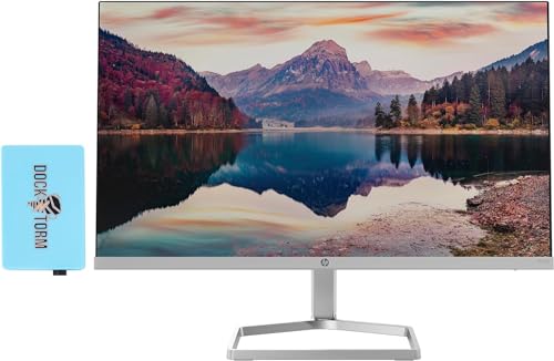 Image of HP M22f 22 inch 1080P FreeSync Monitor 2D9J9AA#ABA Bundle with Docztorm Dock | 22 inch IPS FHD (1920x1080) 75Hz Anti-Glare Display, HDMI, VGA, Ideal for Home & Business (2026 Model) - Pack of 1