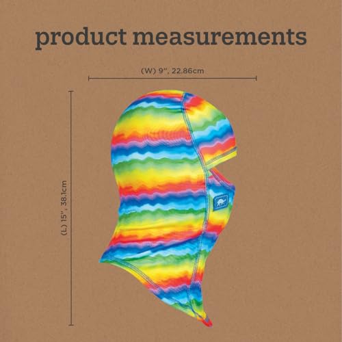 Turtle Fur Kids Comfort Shell UV MaxClava Lightweight Balaclava Ages 3-6, Rainbow, One Size4