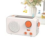 Solarradio - Tragbare Powerbank | Kurbelradio für den Außenbereich mit LED-Taschenlampe und 2000-mAh-Akku - für Camping, Ausflüge, Reisen, Lichtausfälle zu Hause und im Freien