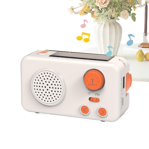 Radio de camping à manivelle et batterie solaire pour randonnée et extérieur