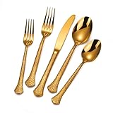 Apto para lavavajillas: disfruta de la comodidad de una fácil limpieza con este juego de cubiertos apto para lavavajillas