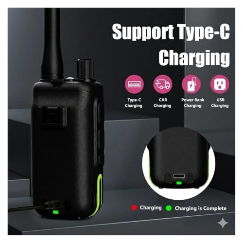 Walkie talkie compatible con Baofeng comunicación sin interferencias y antena compacta 6