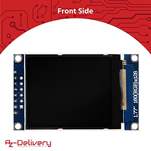 AZDelivery 3 x 1,77 Pulgadas SPI TFT Display 128x160 Pixeles ST7735 2,7V - 3,3V Compatible con Arduino y Raspberry Pi con E-Book Incluido!