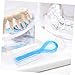 LALADEFIEE 150pcs Floss Threaders Braces Portable Floss Threaders Set Nylon Thread for Household and Travel Use