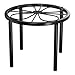 Chinpakden Pflanzenständer Pflanzenhalter - 20,1 x 20,1 x 15 cm Pflanzenerhöhung für Garten, Hof, robuster Blumenständer für mehrere Pflanzen drinnen oder draußen, Schwarz