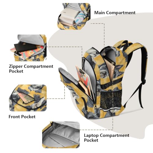 Mochila escolar de Schnauzer Miniatura ideal para excursiones y clases 5