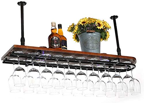 Soporte de vidrio colgante y estante de vino para solucionar la falta de espacio