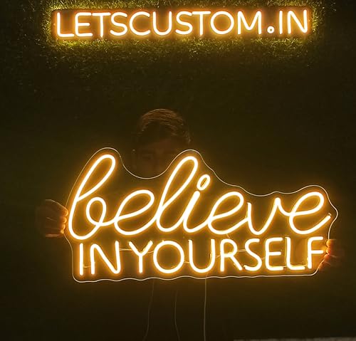 Image of Personalized LED Neon Light for Home, Custom Name Light for Room, Aesthetic Wall Decor, Unique Art Gift for Him, Her, Kids, Boys, Girls (1 Letter, 6x6 inches)