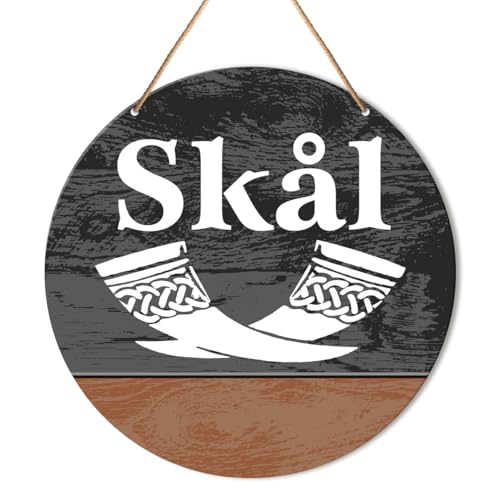 Muktoujaumai Bar Decor Sign, Viking Bar Hanging Signs Decor Rustic