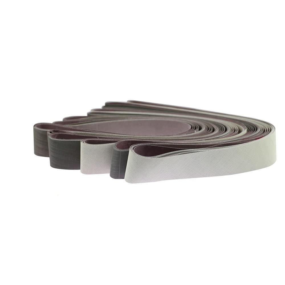 OIFMKC carta vetrata 6 pezzi 1220/2000x50mm Nastro Abrasivo per Lucidatura Acciaio Inox A3 A5 A6 A16 A30 A65,915X50mm