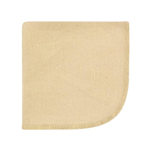 Image of Hudson Baby Unisex Baby Flannel Cotton Poly Washcloths, Brown Bear 10 Pack, One Size